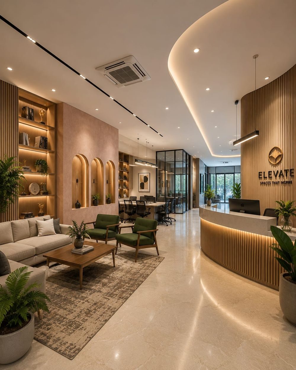 Commercial project executed by Ram Interior, Mumbai