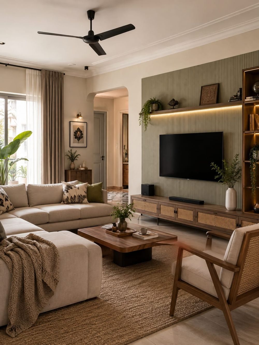 Living room project executed by Ram Interior, Mumbai